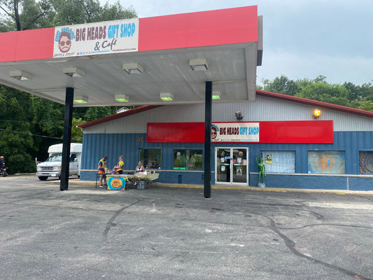 Welcome to Big Heads Gifts & Cafe- Only in Hannibal, Missouri!