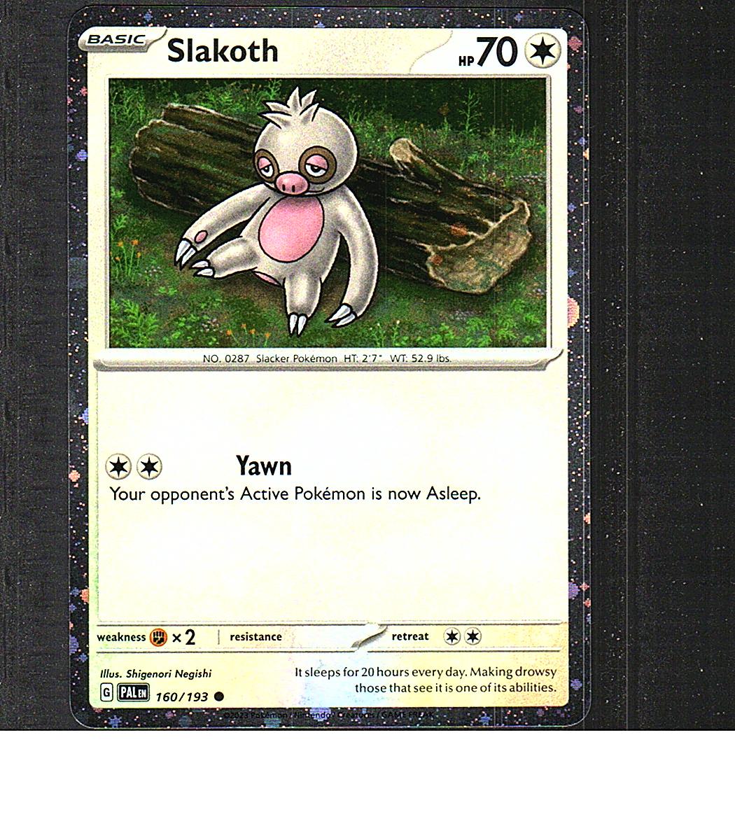 Miscellaneous Cards & Products #160/193 Slakoth (Cosmos Holo)