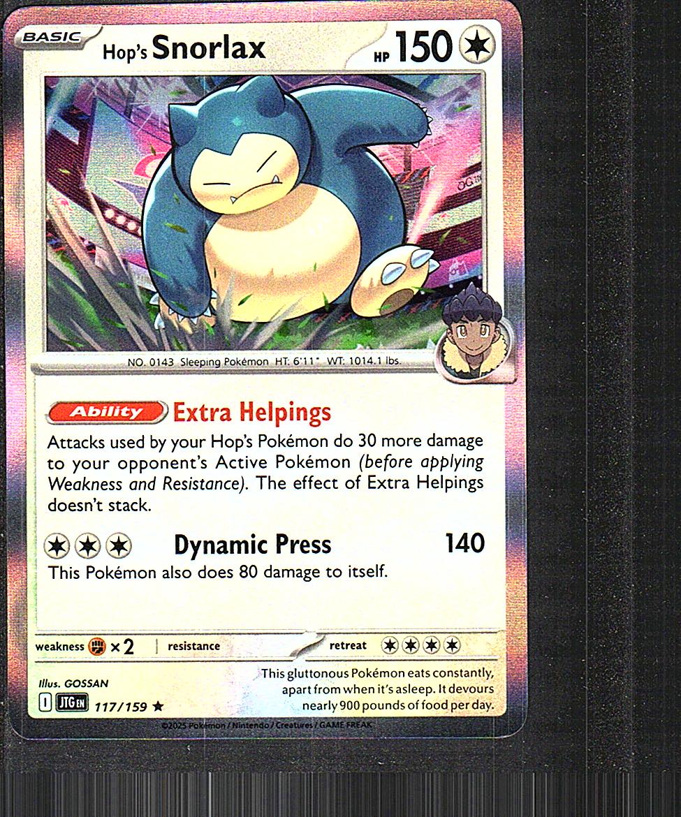 Miscellaneous Cards & Products #117/159 Hop's Snorlax