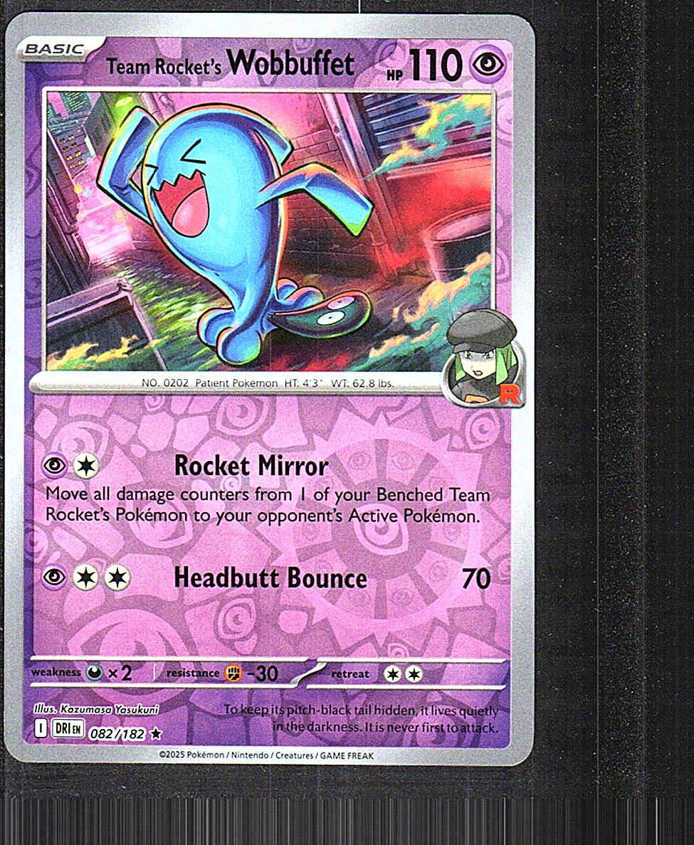 SV10: Destined Rivals #082/182 Team Rocket's Wobbuffet