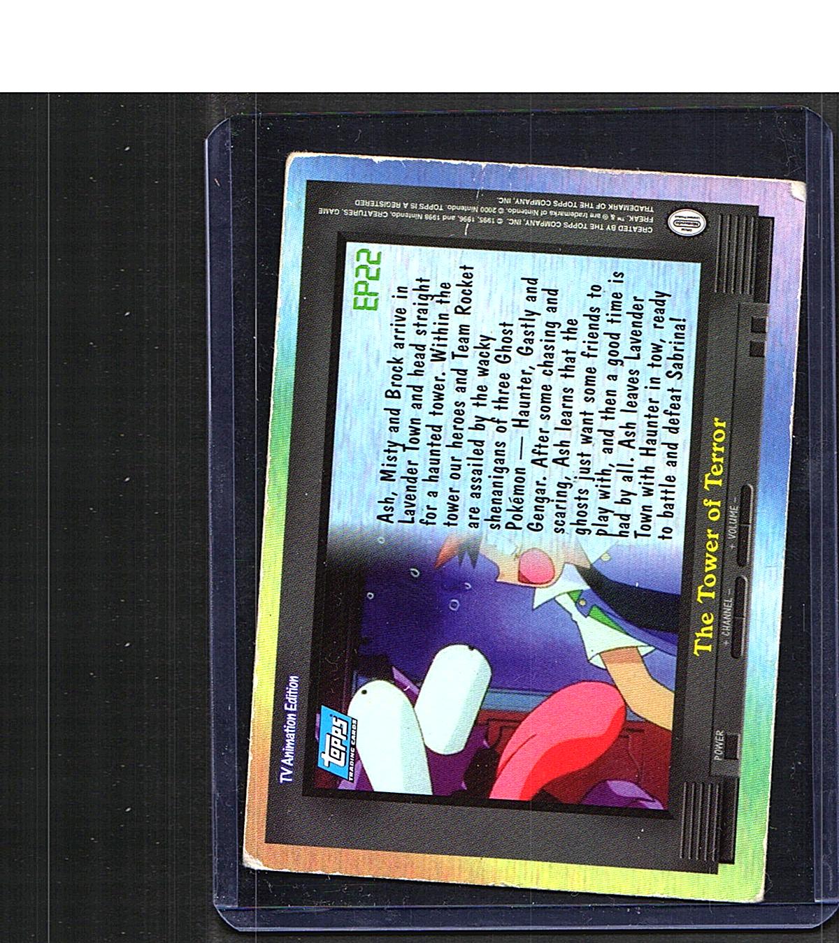 The Tower of Terror #EP22 2000 Topps Pokemon TV Animation Edition Series 2