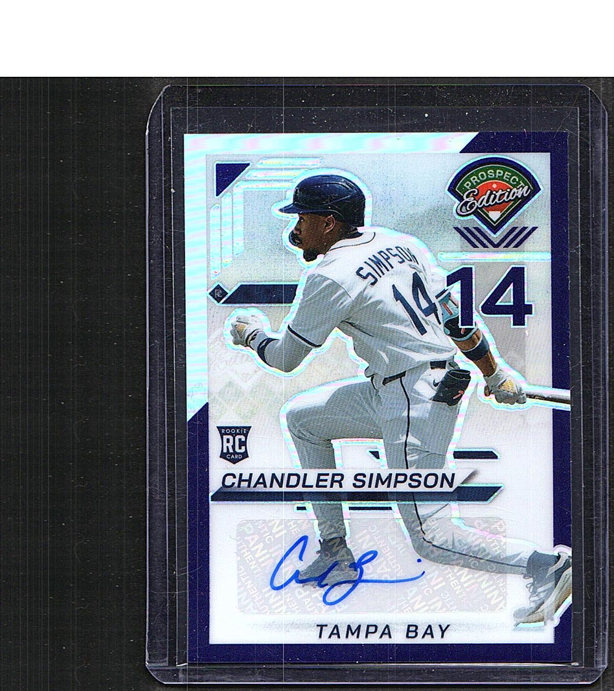 Chandler Simpson #29 2025 Panini Prospect Edition SN, Auto