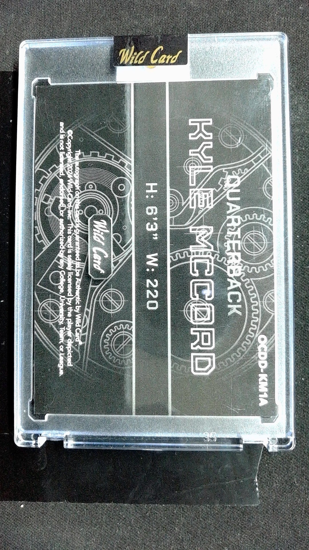 Kyle McCord #OCDD-KM 2024 SN, Auto 1/1