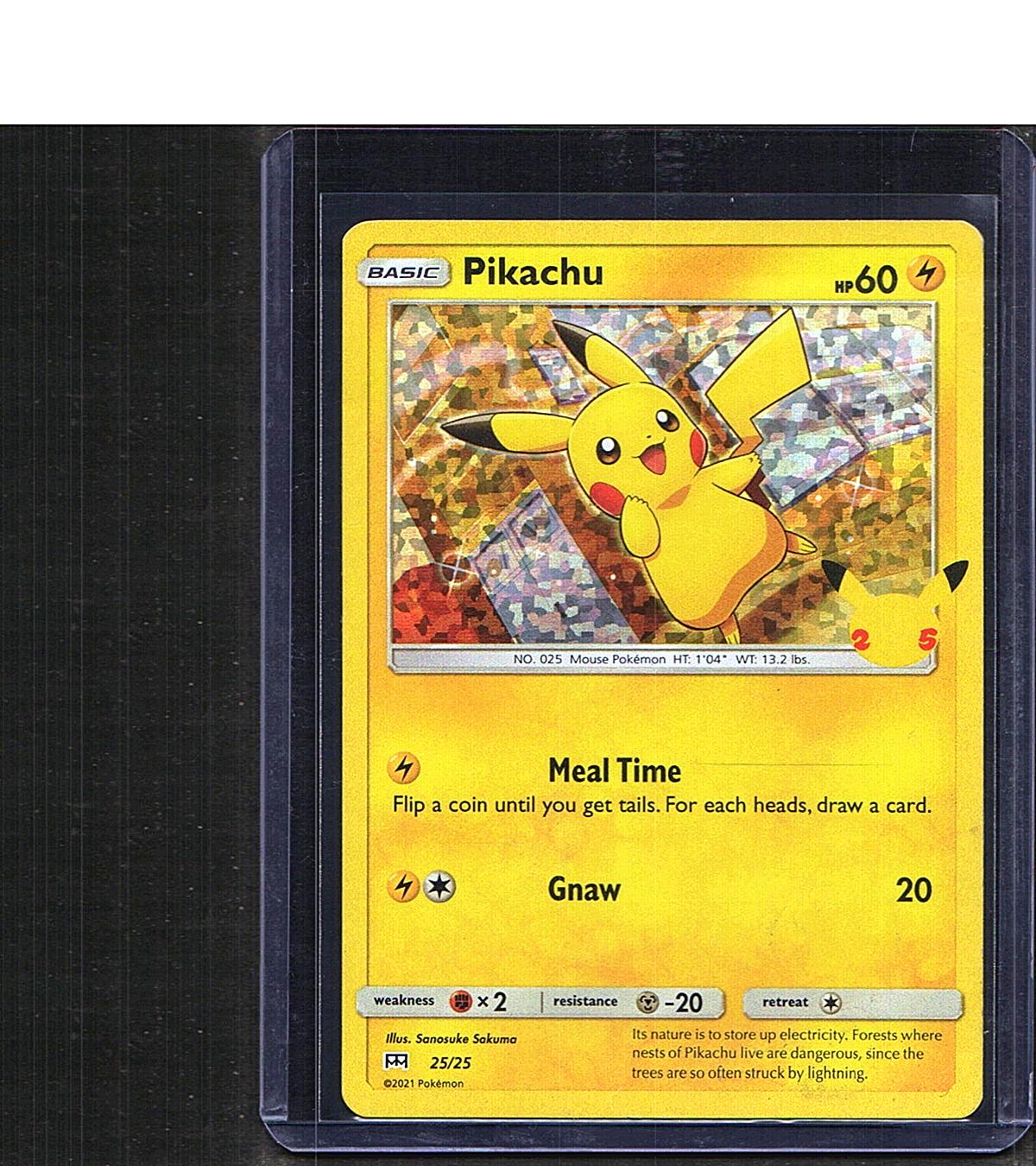 McDonald's 25th Anniversary Promos Pikachu #025/025