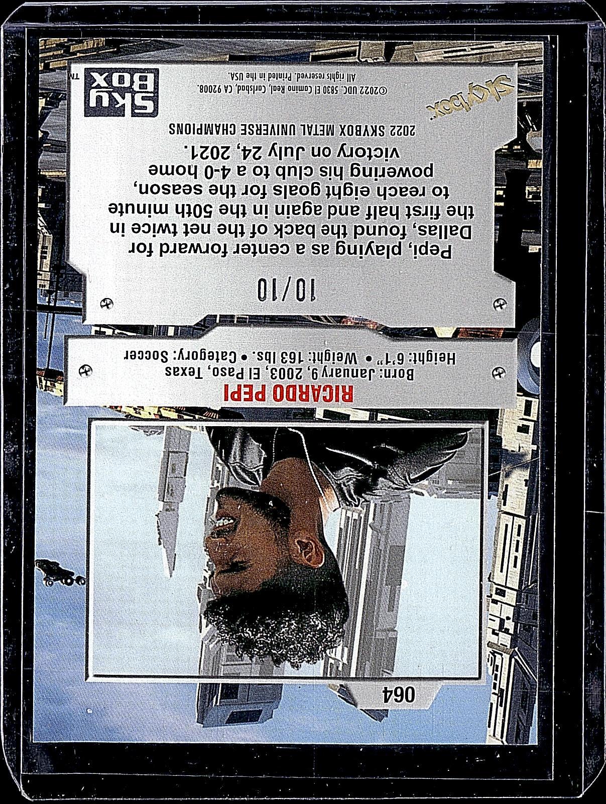 2022 SkyBox Metal Universe Champions #064 Ricardo Pepi Green #/10