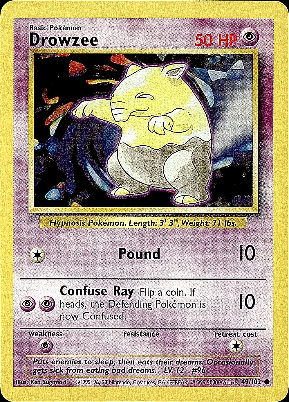 Base Set #049/102 Drowzee