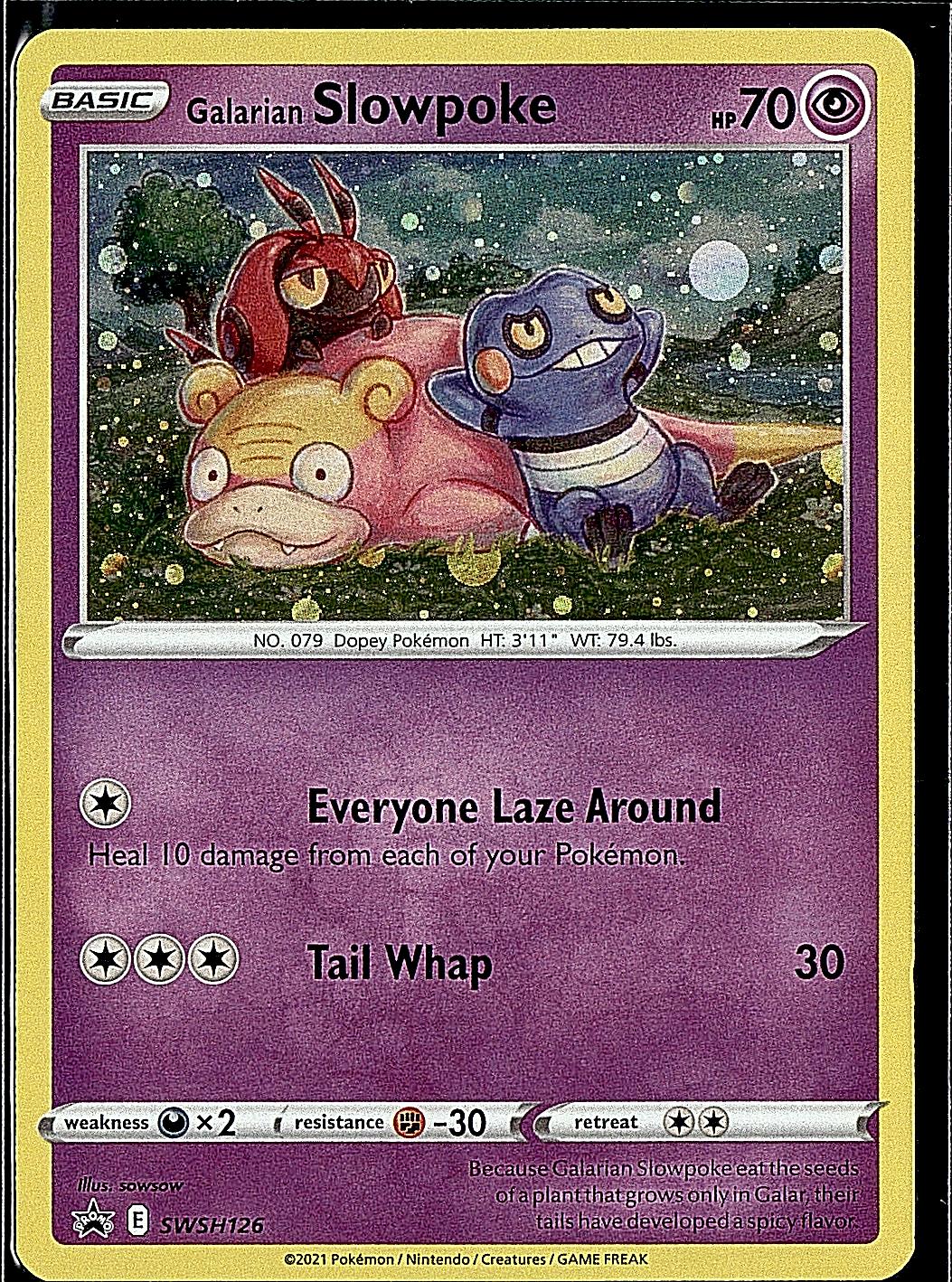 SWSH: Sword & Shield Promo Cards #SWSH126 Galarian Slowpoke