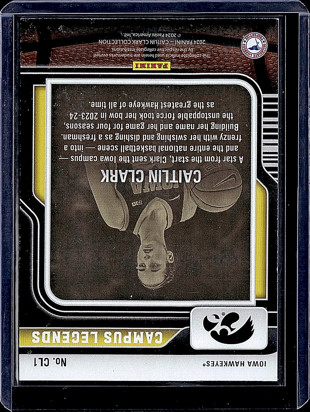 2024 Panini Caitlin Clark Collection #CL1 Caitlin Clark Campus Legends