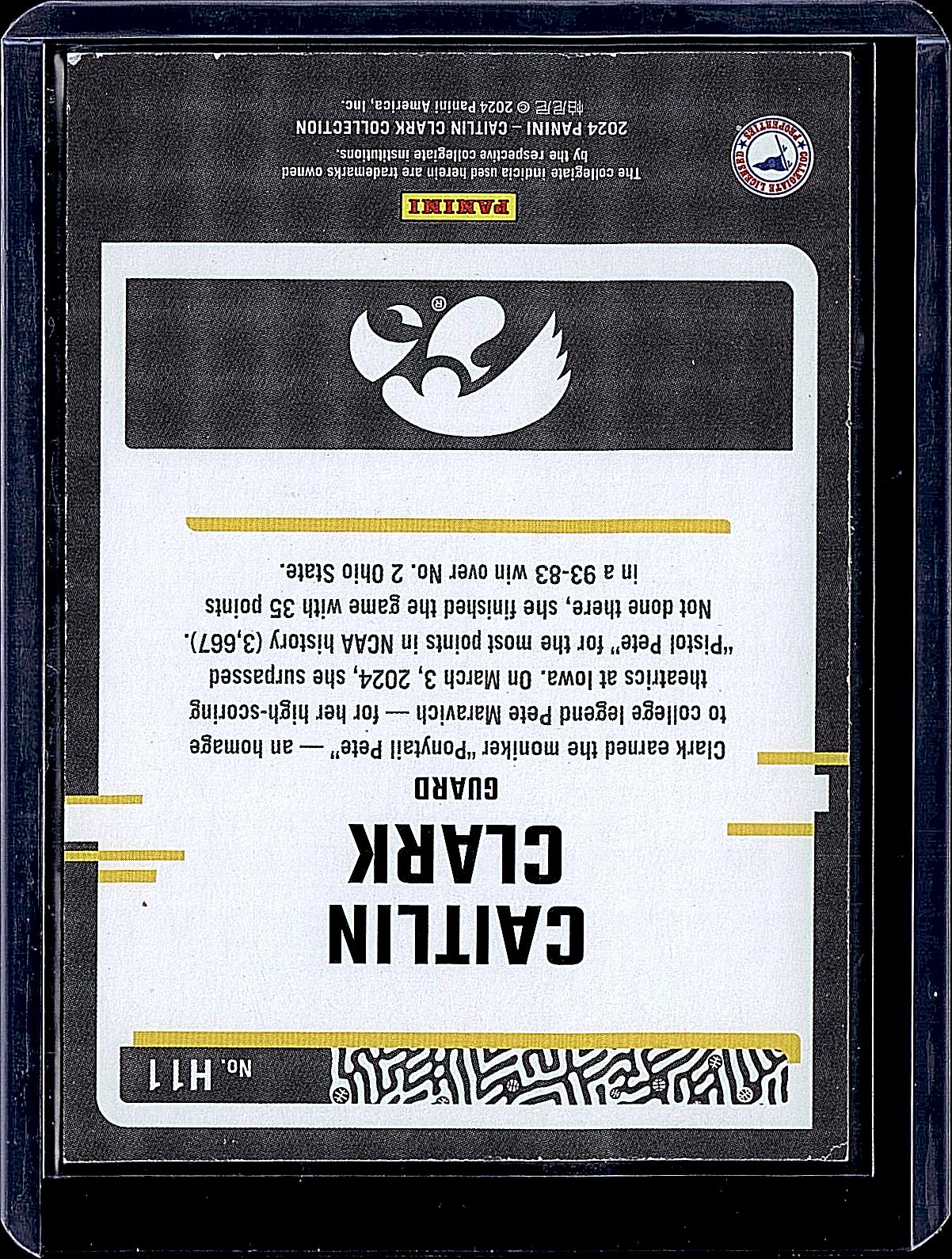 2024 Panini Caitlin Clark Collection #H11 Caitlin Clark Highlights
