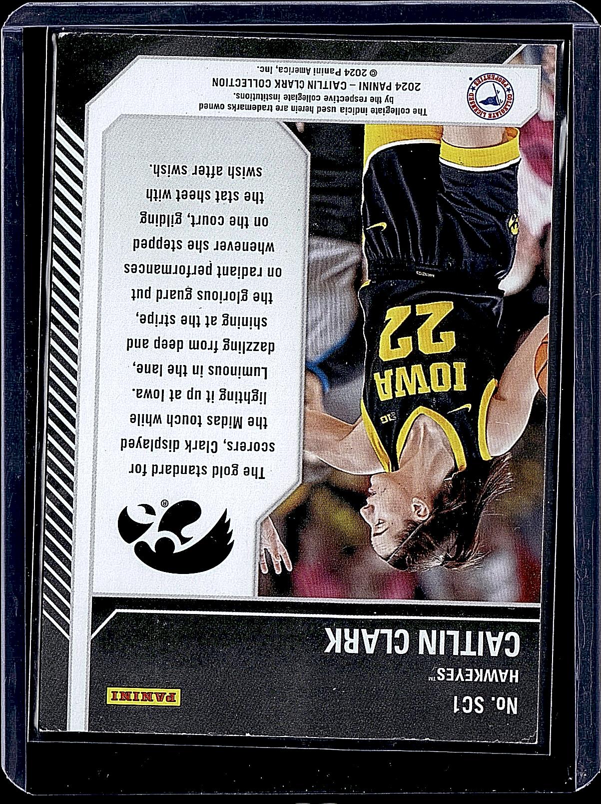 2024 Panini Caitlin Clark Collection #SC1 Caitlin Clark School Colors