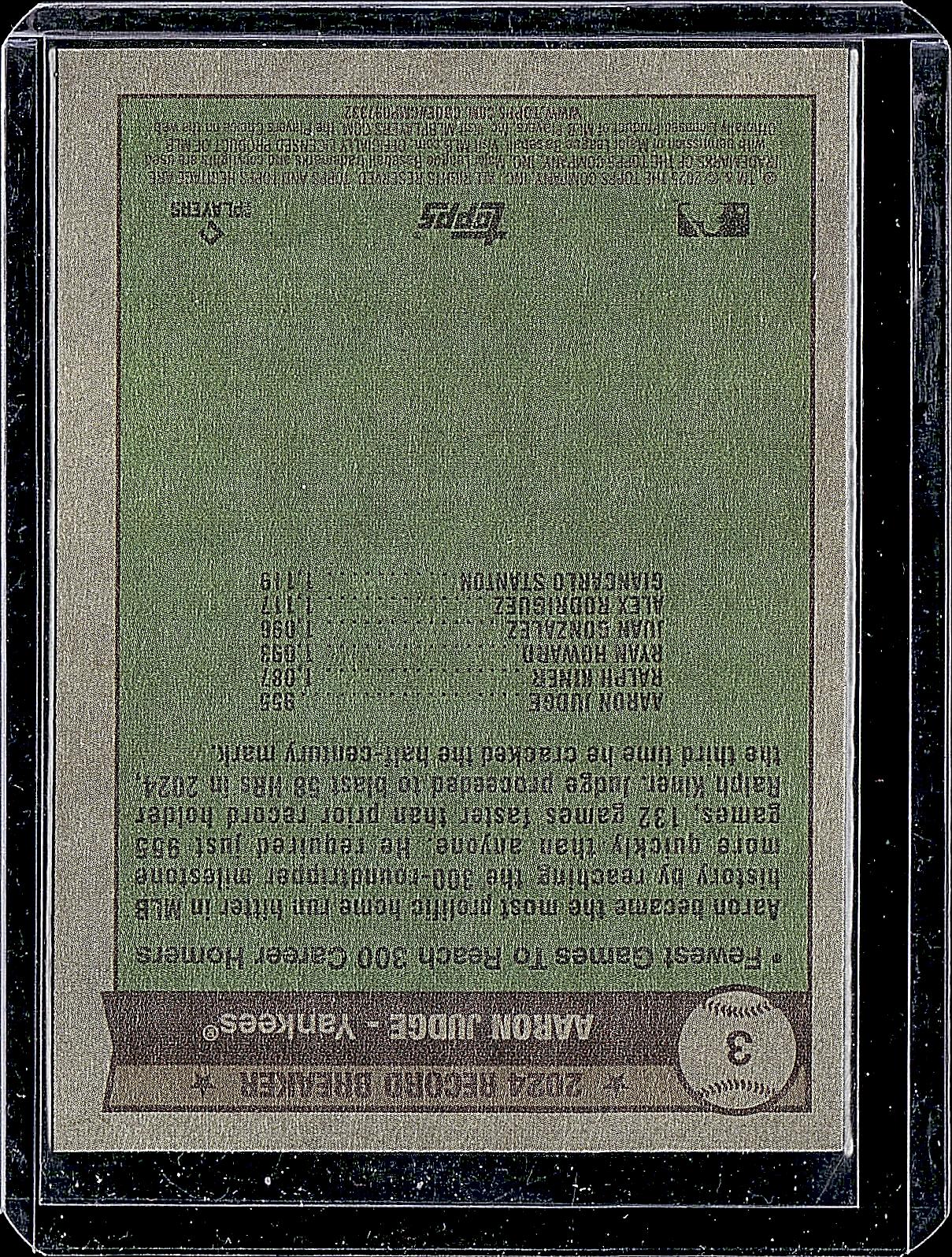2025 Topps Heritage #3 Aaron Judge