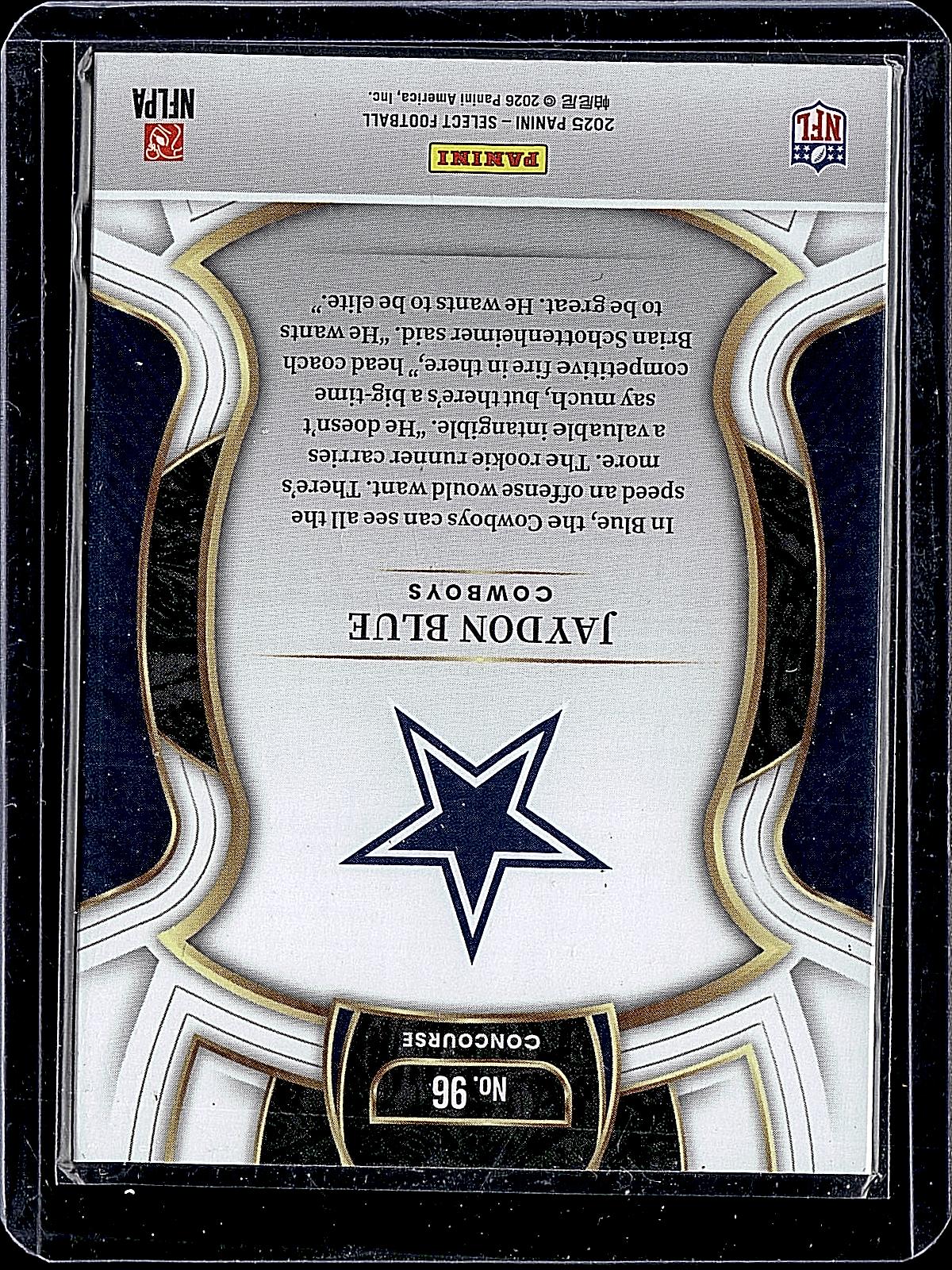 2025 Panini Select #96 Jaydon Blue