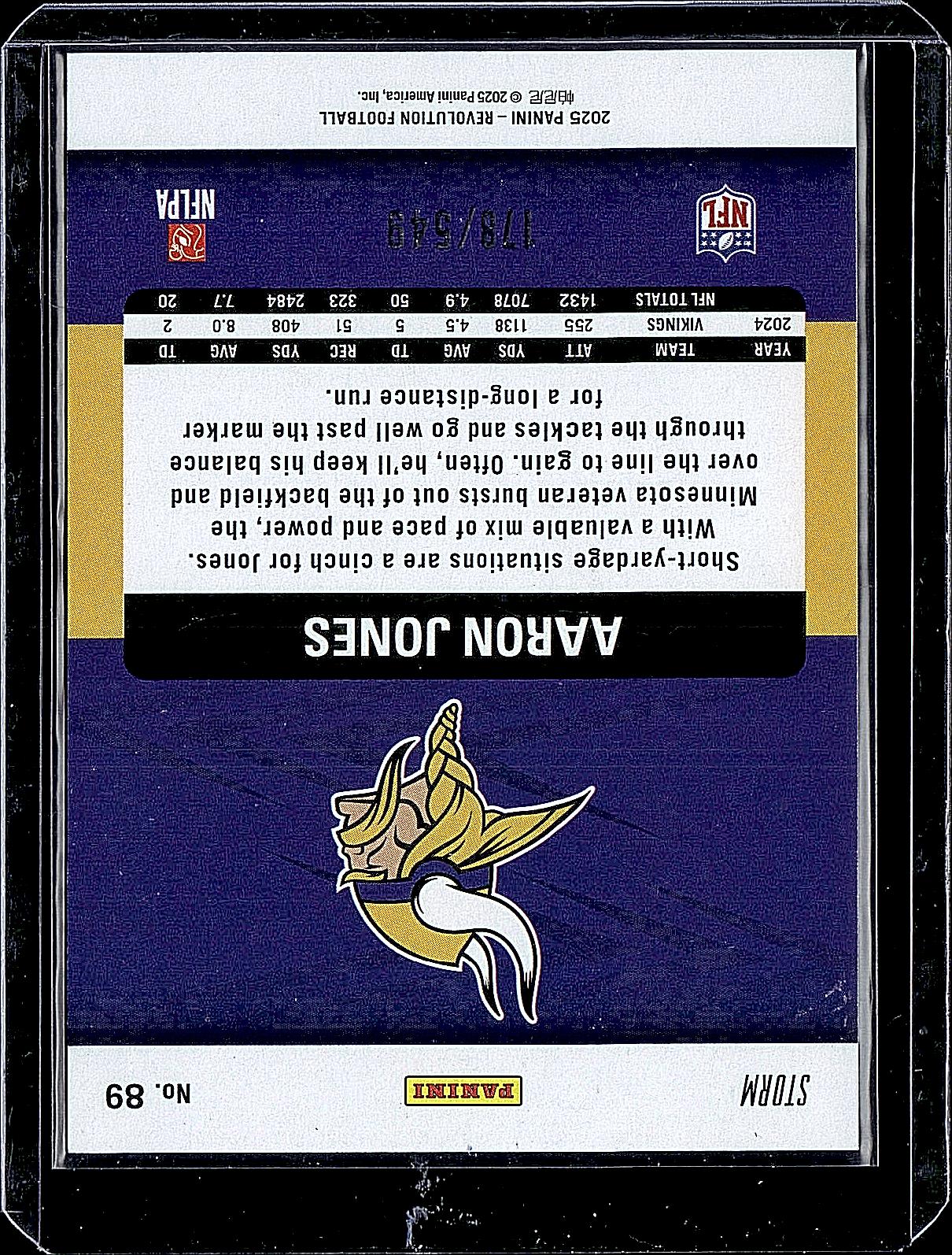 2025 Panini Revolution #89 Aaron Jones