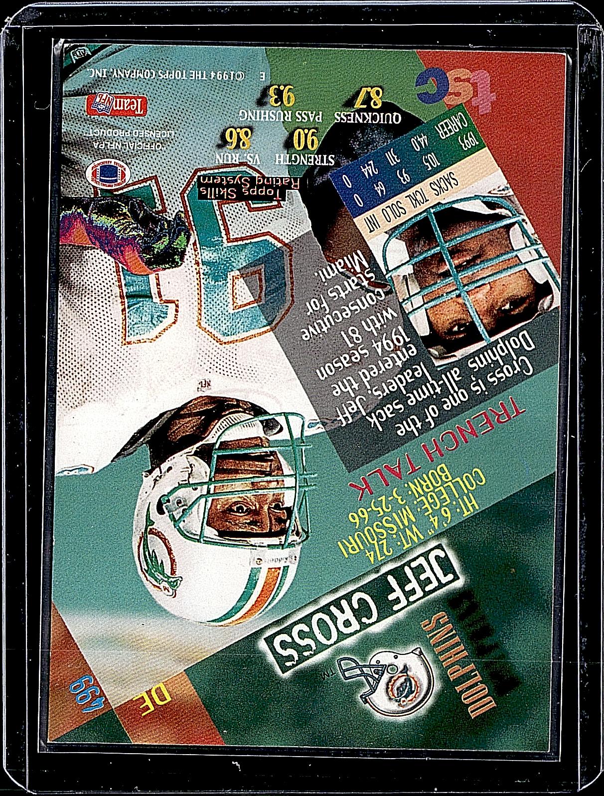 1994 Stadium Club #499 Jeff Cross