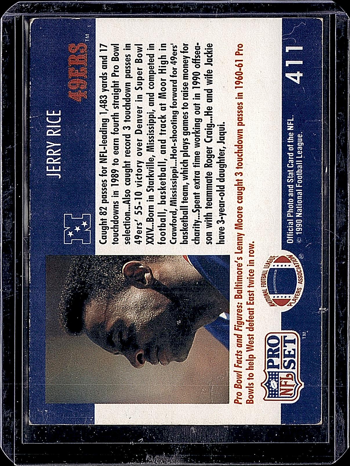 1990 Pro Set #411 Jerry Rice