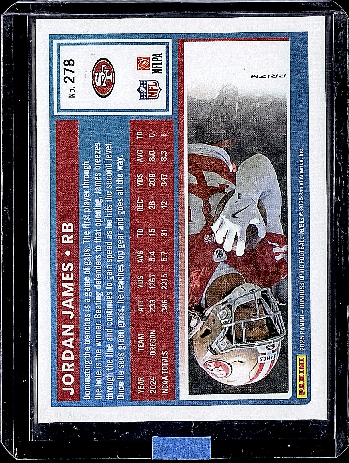 2025 Donruss Optic #278 Jordan James Holo