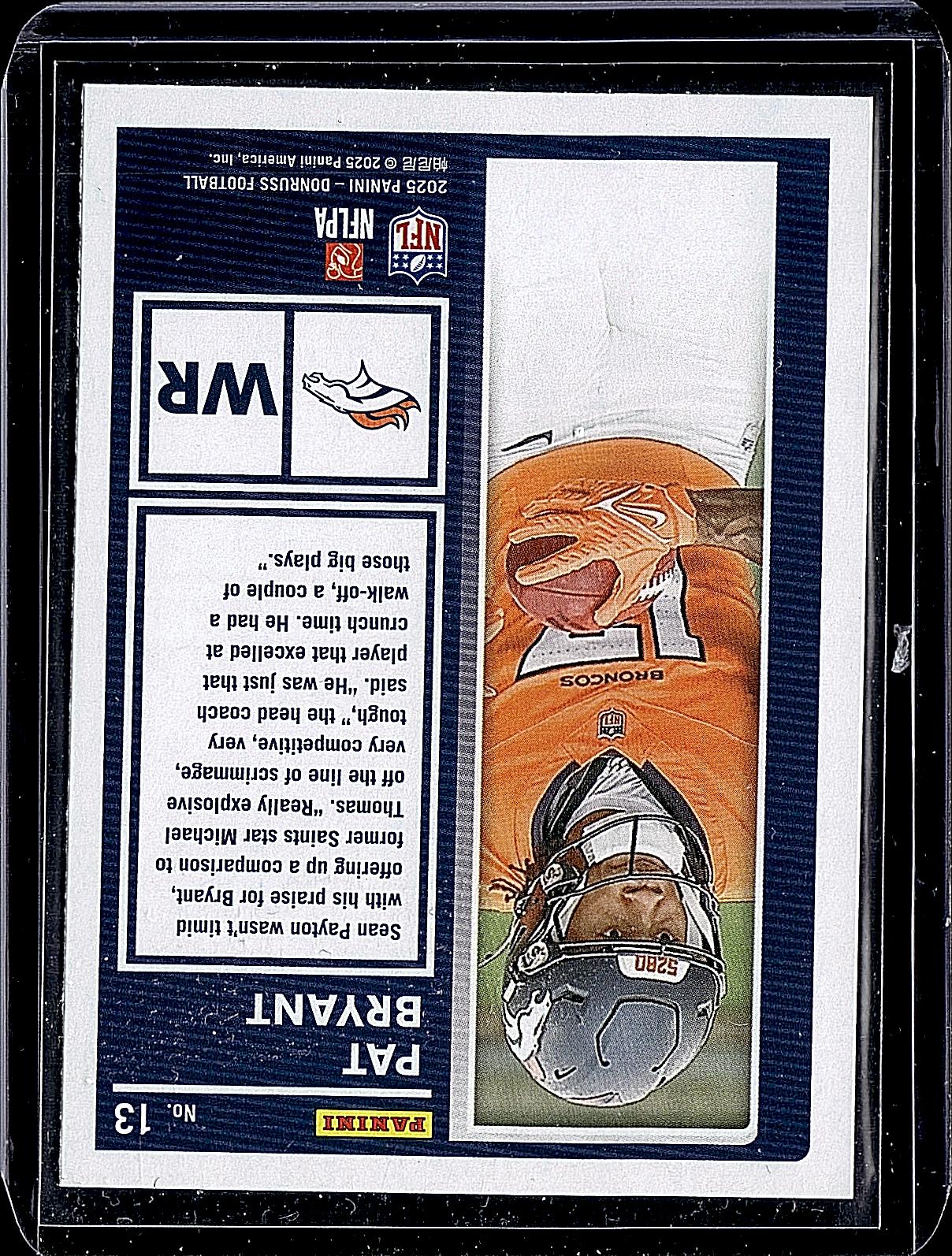 2025 Donruss #13 Pat Bryant The Rookies