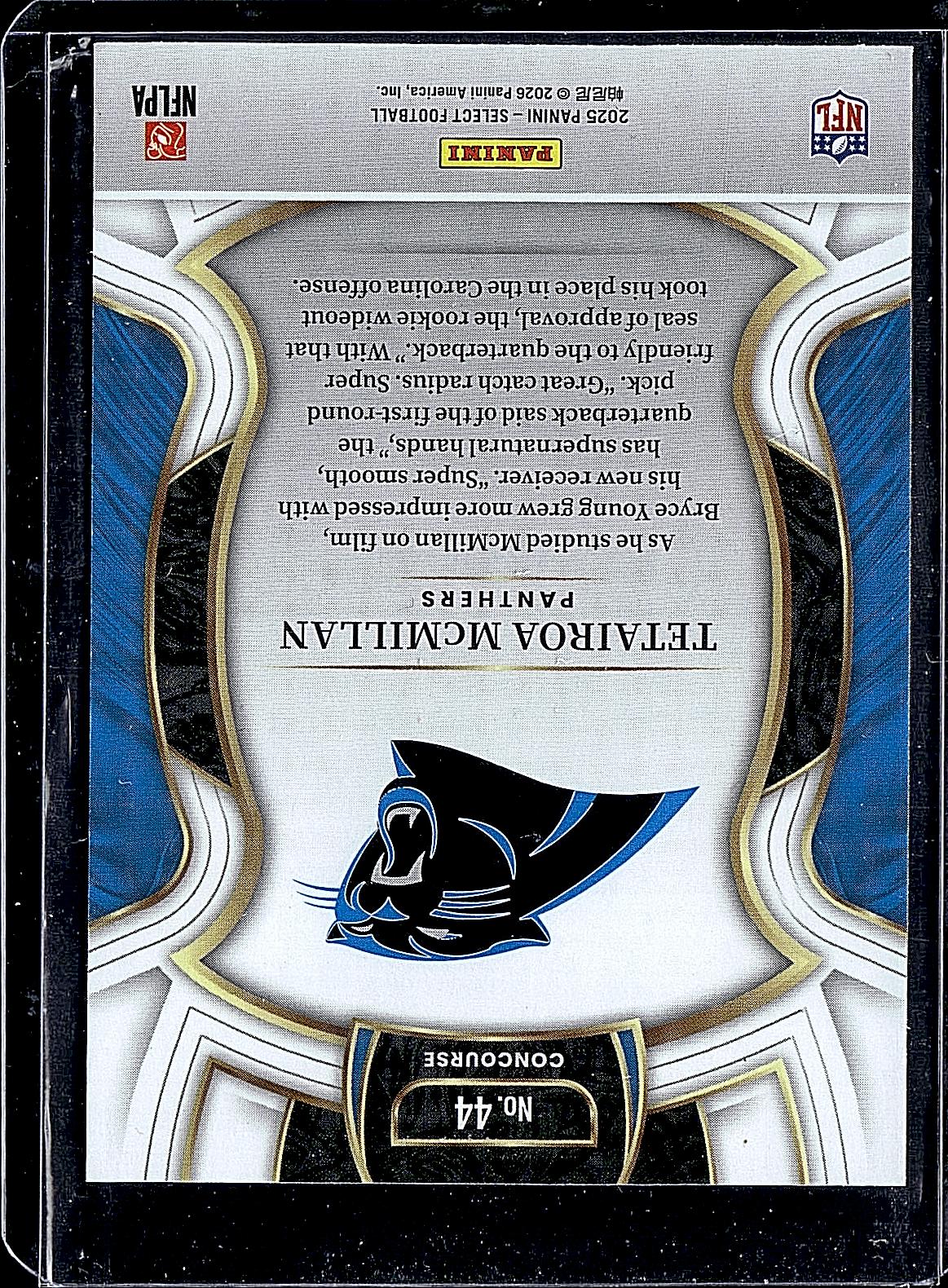 2025 Panini Select #44 Tetairoa McMillan