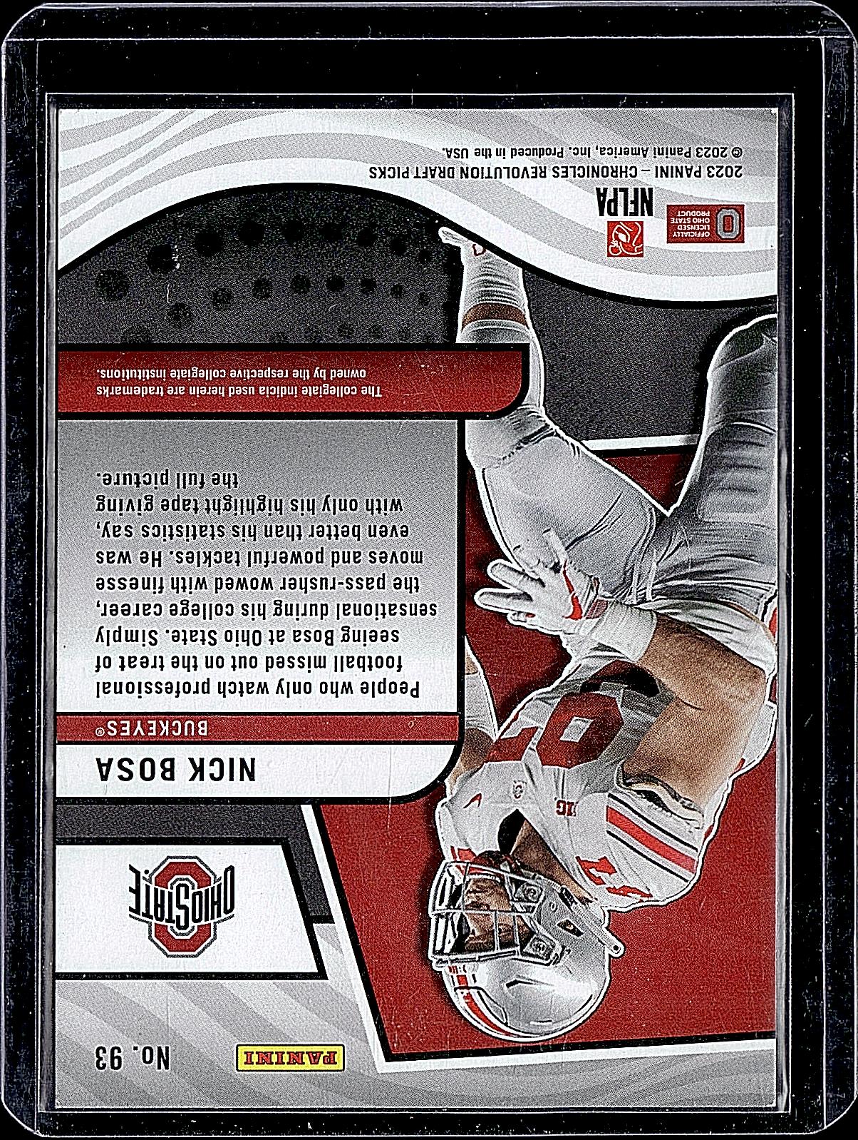 2023 Panini Chronicles Draft Picks #93 Nick Bosa Revolution
