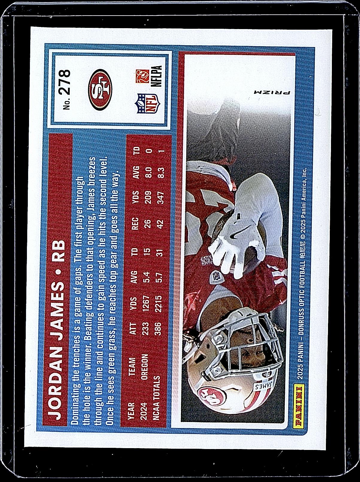 2025 Donruss Optic #278 Jordan James Holo