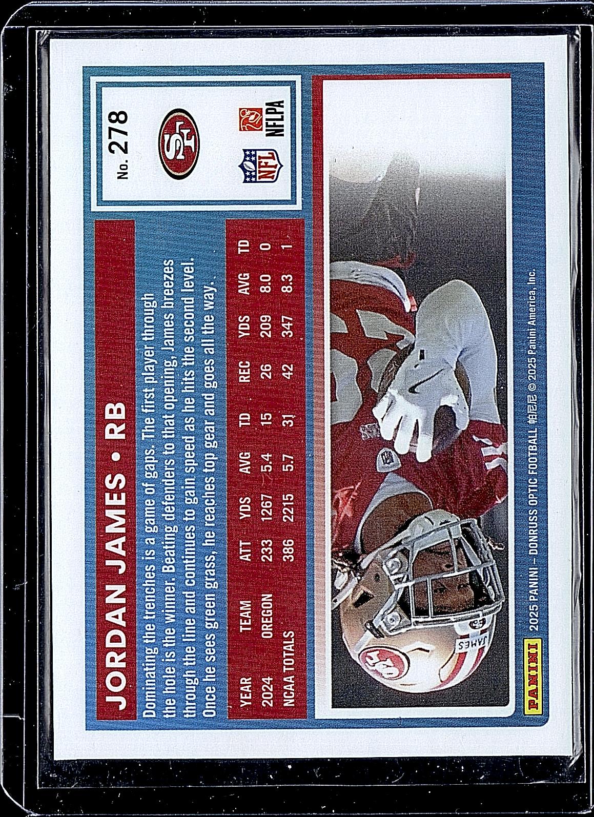 2025 Donruss Optic #278 Jordan James Holo