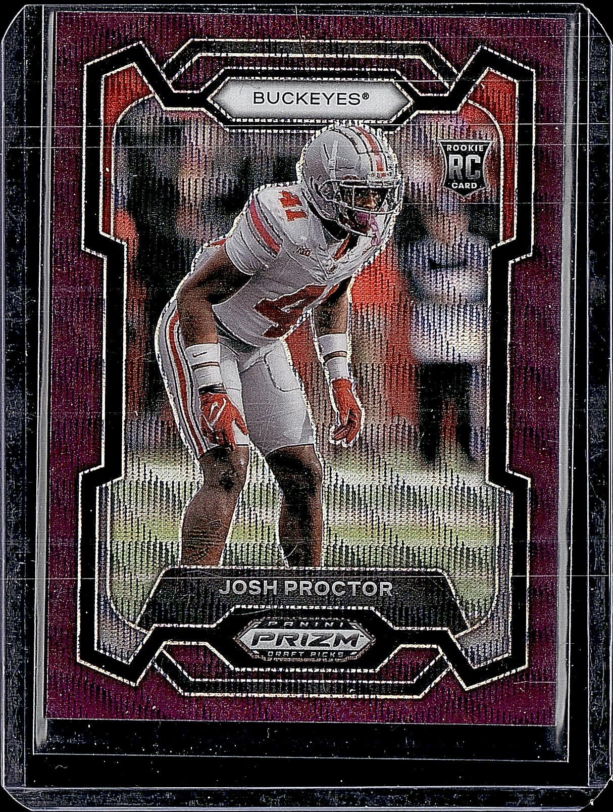 2024 Panini Prizm Draft Picks #168 Josh Proctor Purple Wave