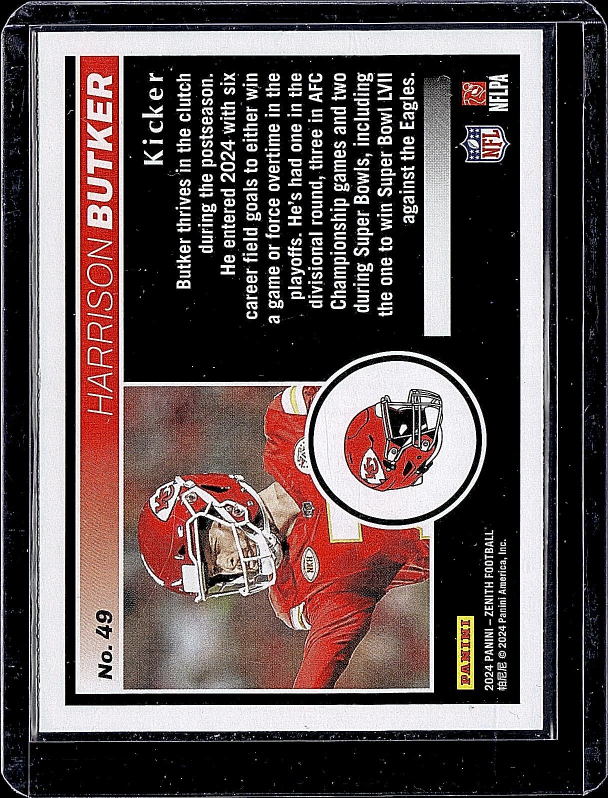 2024 Panini Zenith #49 Harrison Butker Retail