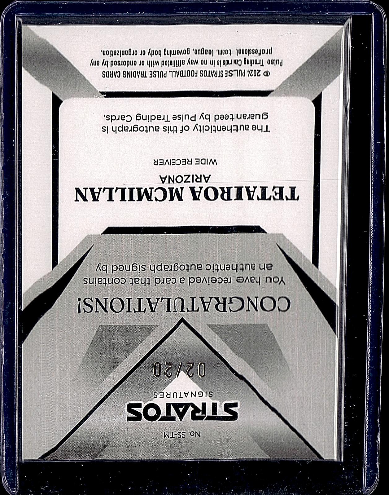 2025 Pulse Stratos #3 Tetairoa McMillan Surge Bronze #/25
