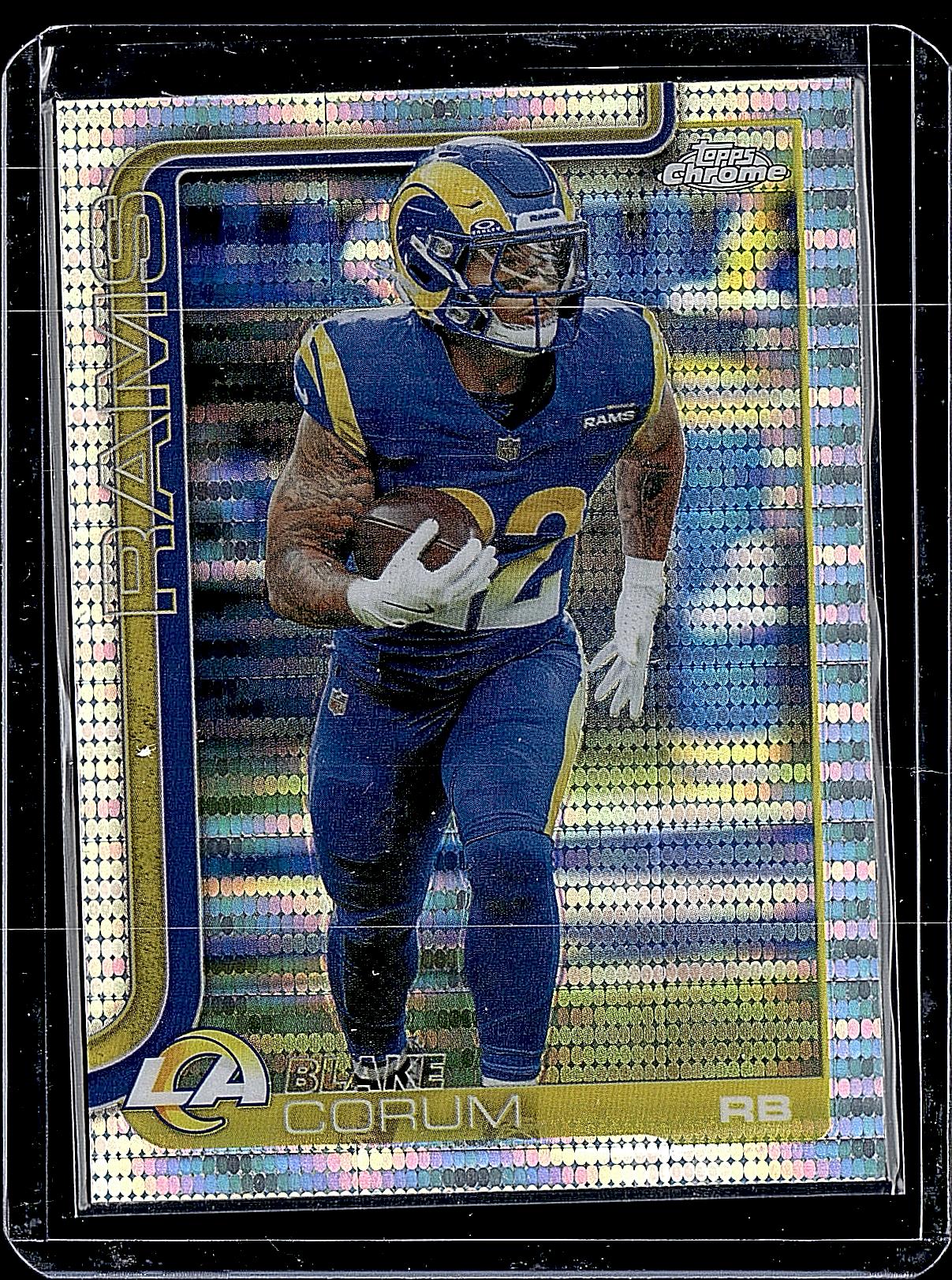 2025 Topps Chrome #171 Blake Corum Pulsar Refractor