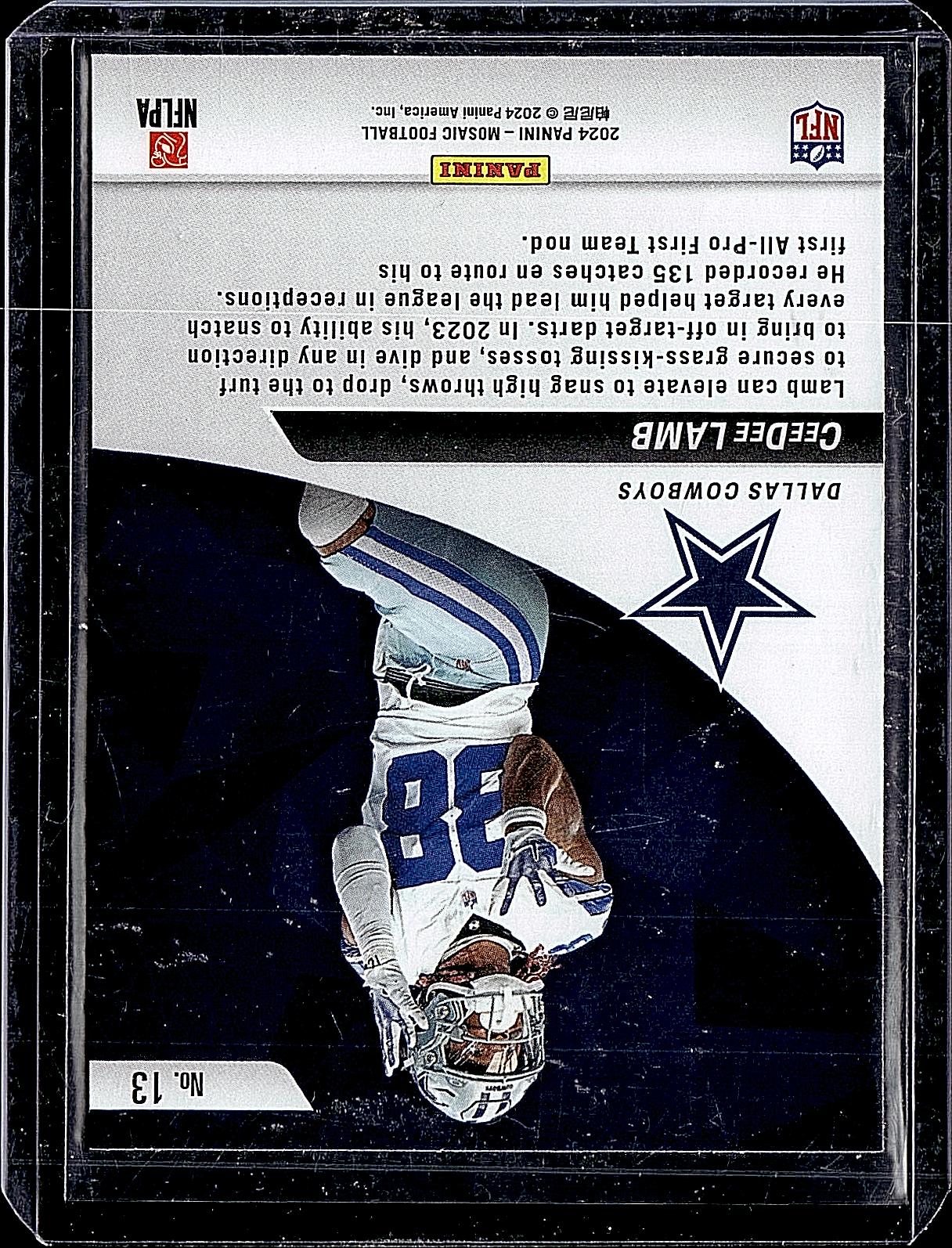 2024 Panini Mosaic #13 CeeDee Lamb Elevate