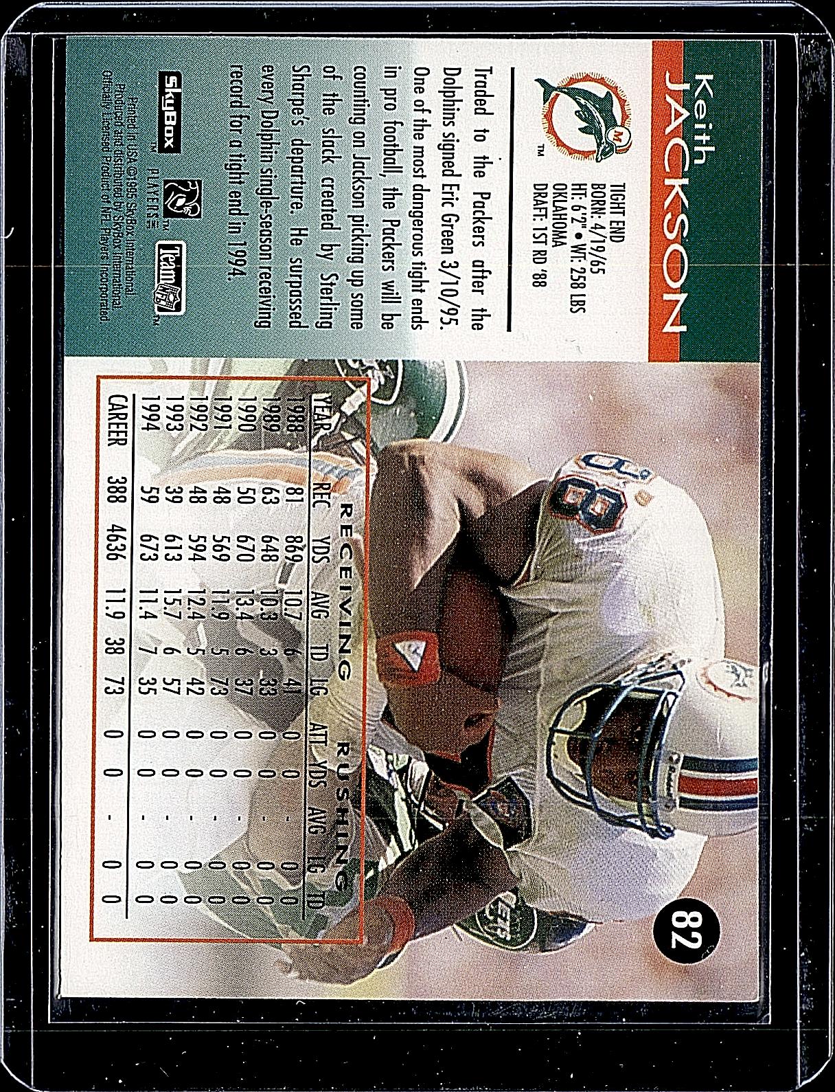 1995 SkyBox Impact #82 Keith Jackson