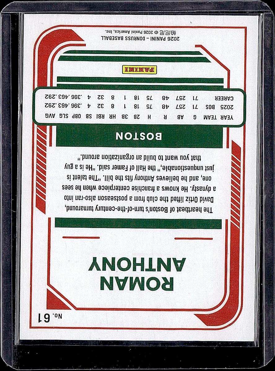 2026 Donruss #61 Roman Anthony Liberty