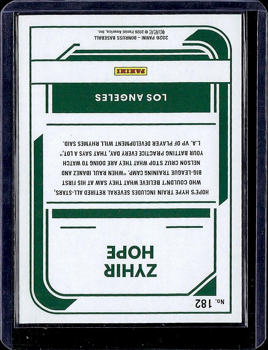 2026 Donruss #182 Zyhir Hope Liberty