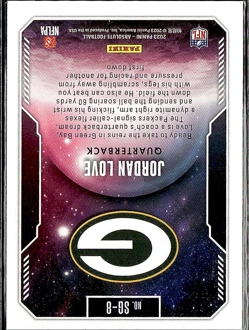 2023 Panini Absolute #SG-8 Jordan Love Star Gazing