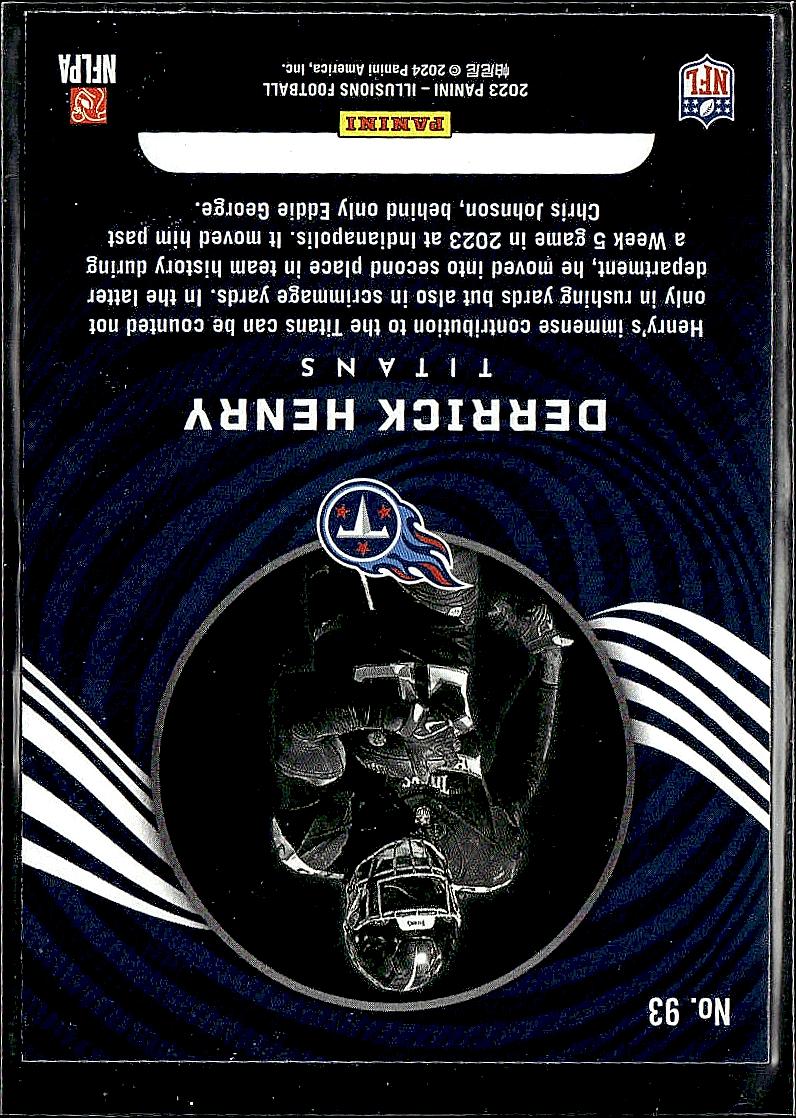 2023 Panini Illusions #93 Derrick Henry Orange Trophy Collection
