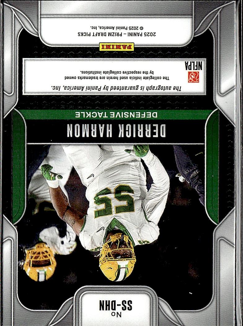 2025 Panini Prizm Draft Picks #SS-DHM Derrick Harmon Sensational Signatures