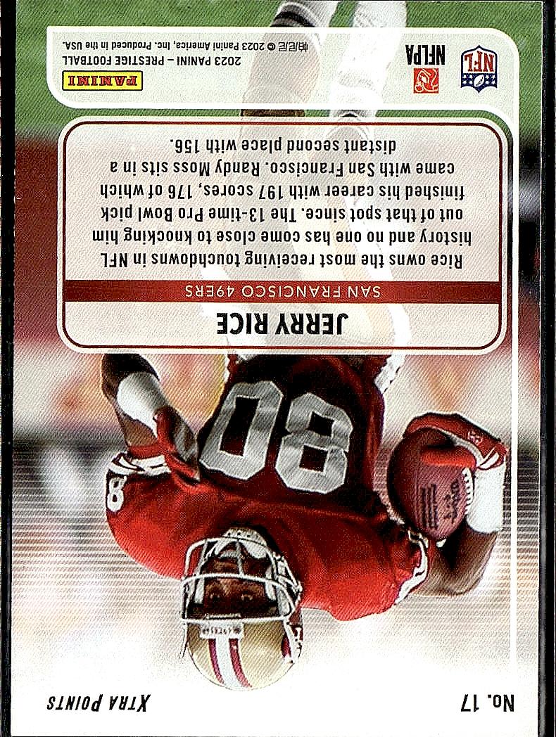 2023 Panini Prestige #17 Jerry Rice For the Record