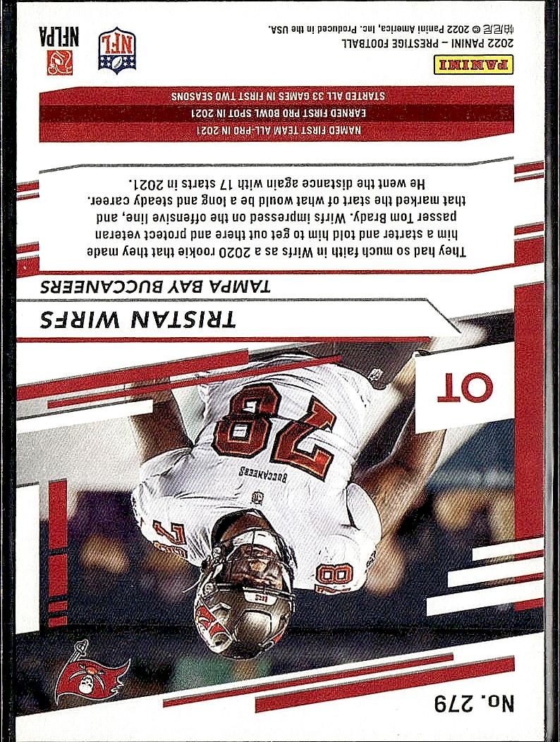 2022 Panini Prestige #279 Tristan Wirfs