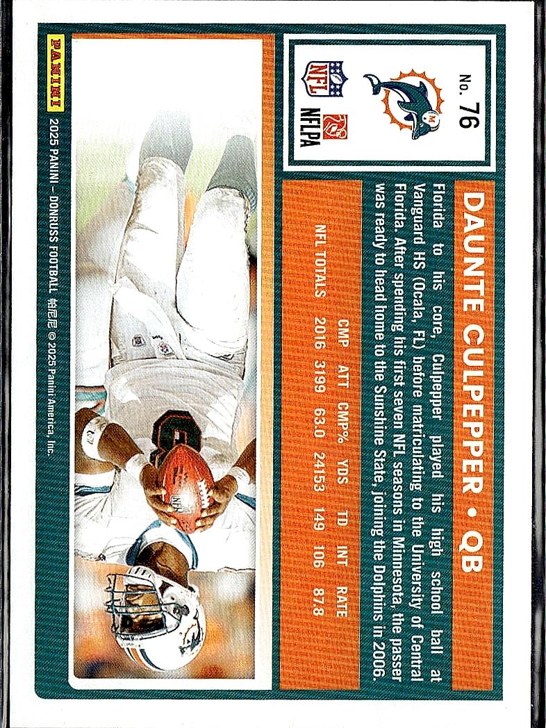 2025 Donruss #76 Daunte Culpepper