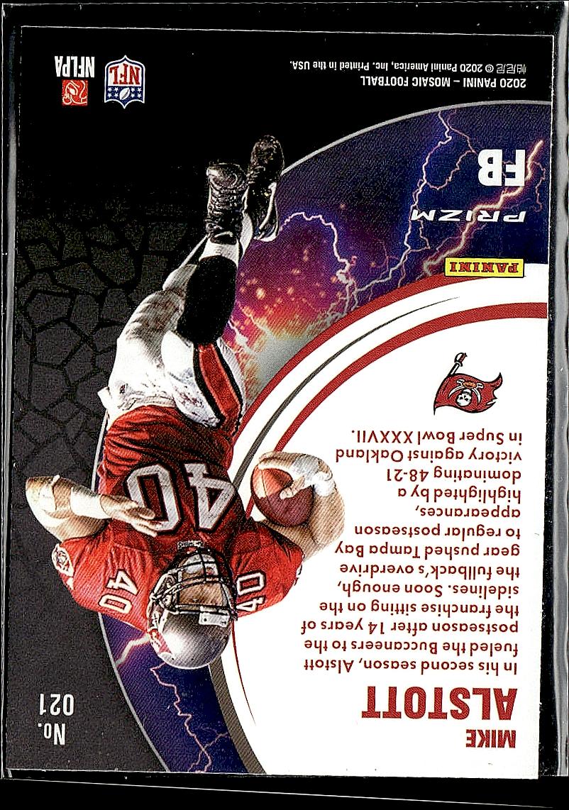 2020 Panini Mosaic #O21 Mike Alstott Overdrive