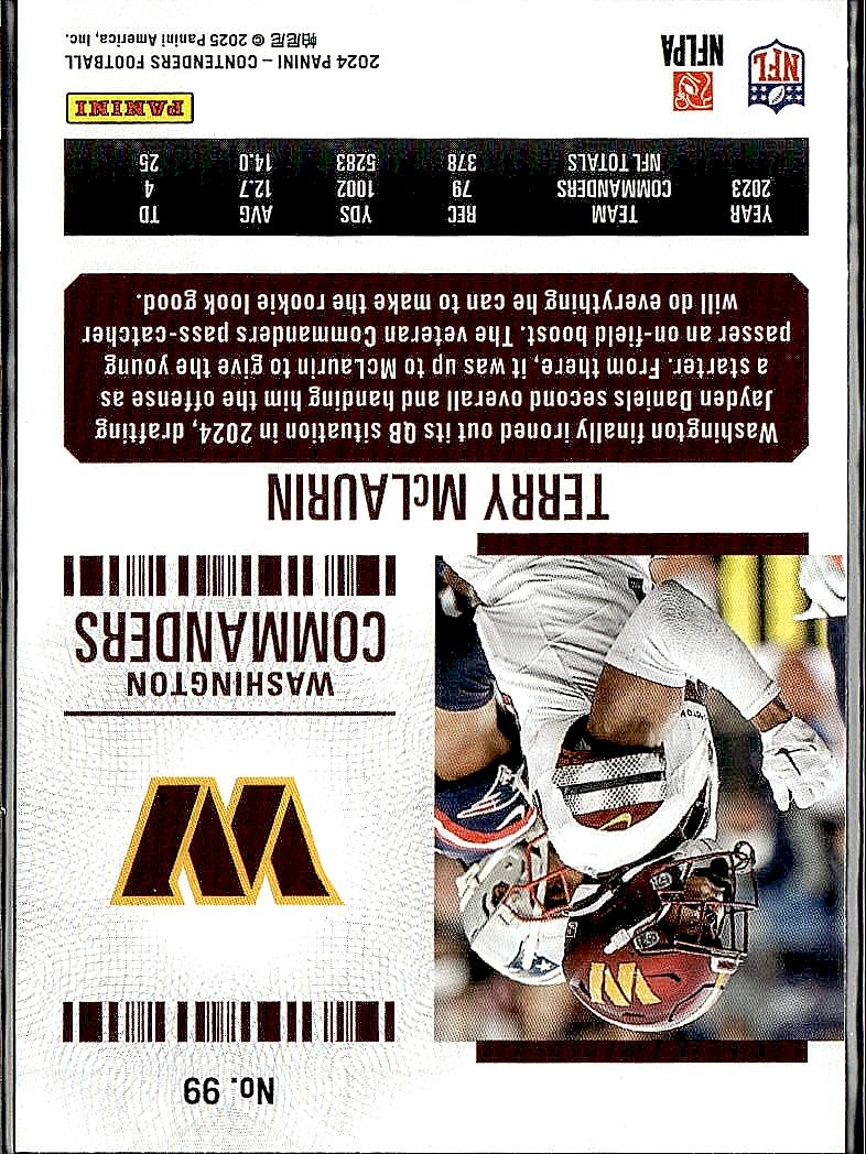 2022 Panini Contenders #99 Terry McLaurin
