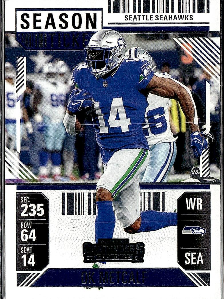 2024 Panini Contenders #91 DK Metcalf Game Ticket Bronze