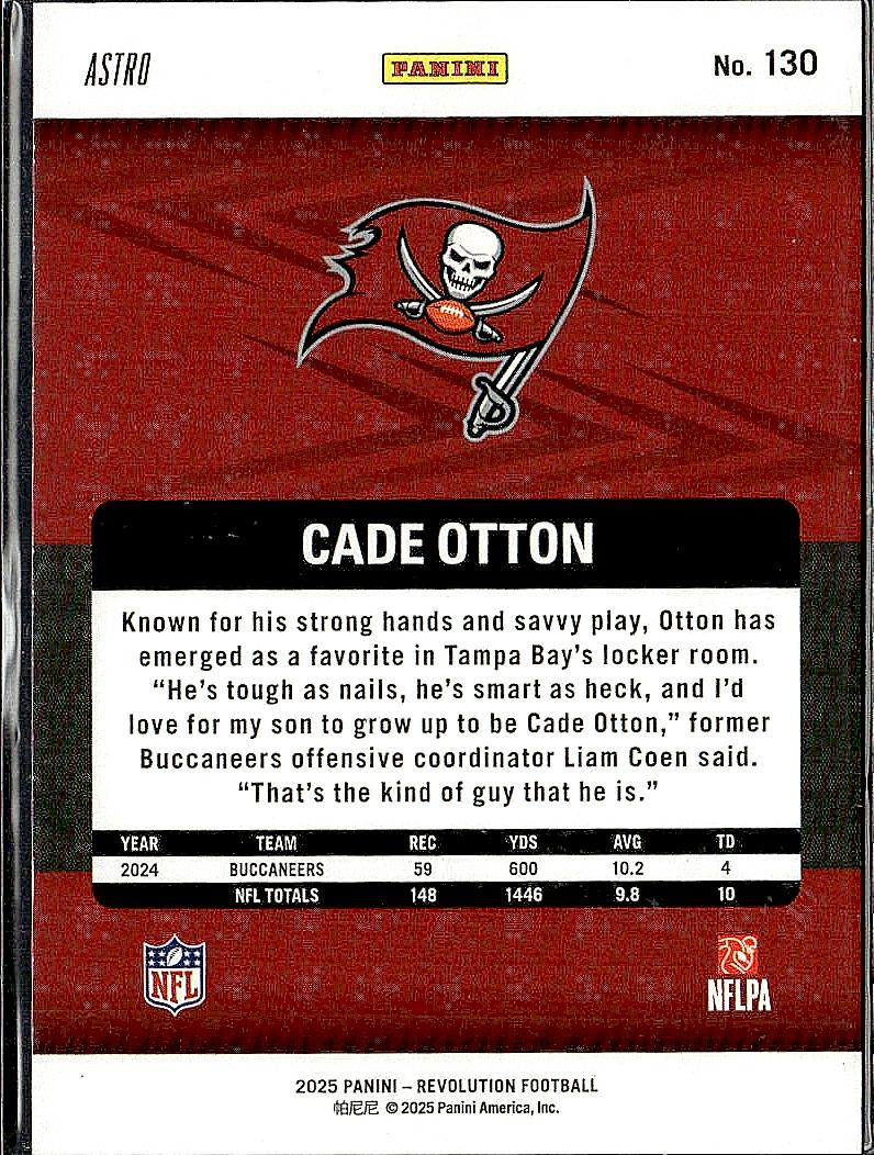 2025 Panini Revolution #130 Cade Otton Red Astro