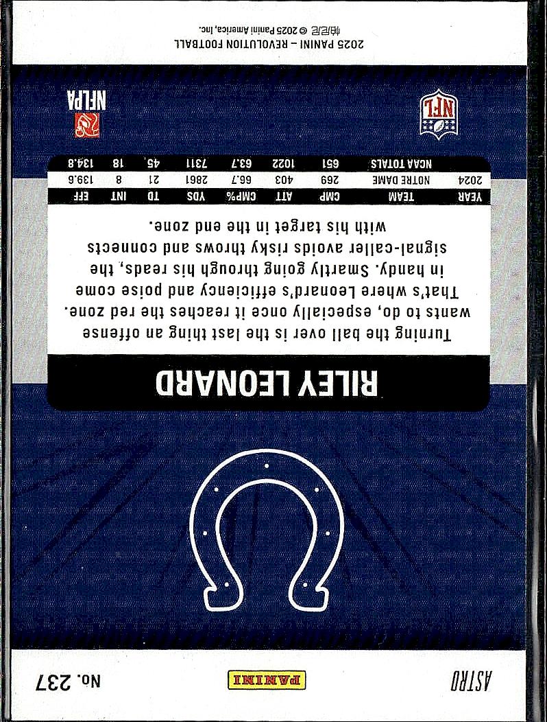 2025 Panini Revolution #237 Riley Leonard