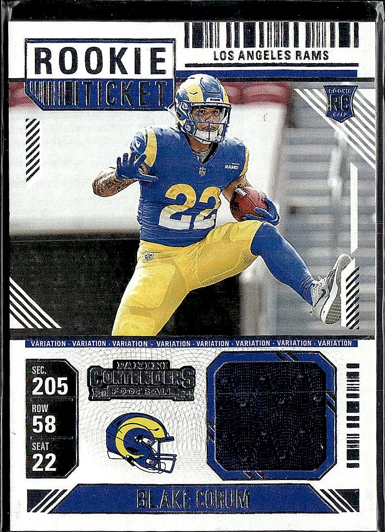 2024 Panini Contenders #RTS-BCM Blake Corum Rookie Ticket Swatches