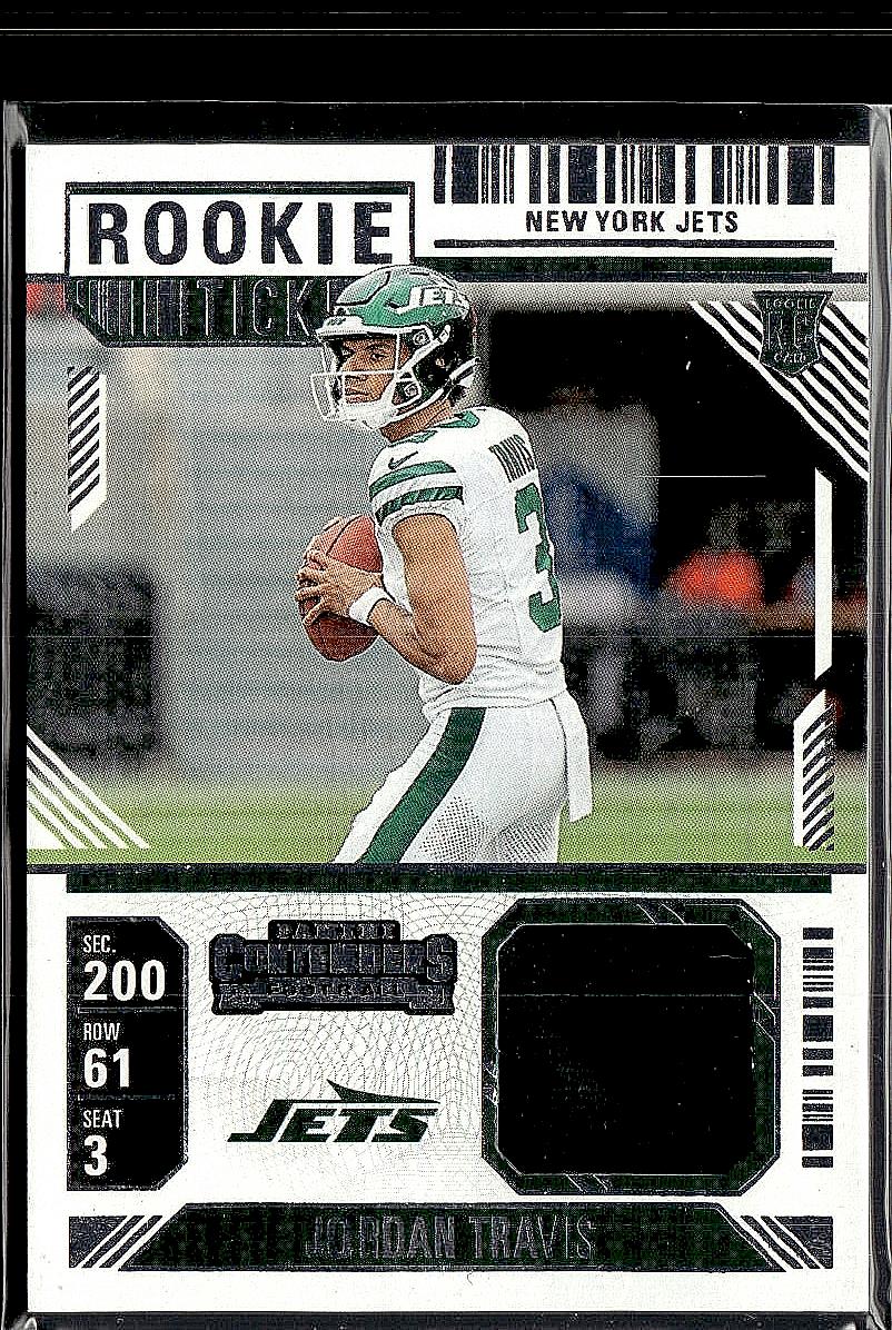2024 Panini Contenders #RTS-JTS Jordan Travis Rookie Ticket Swatches