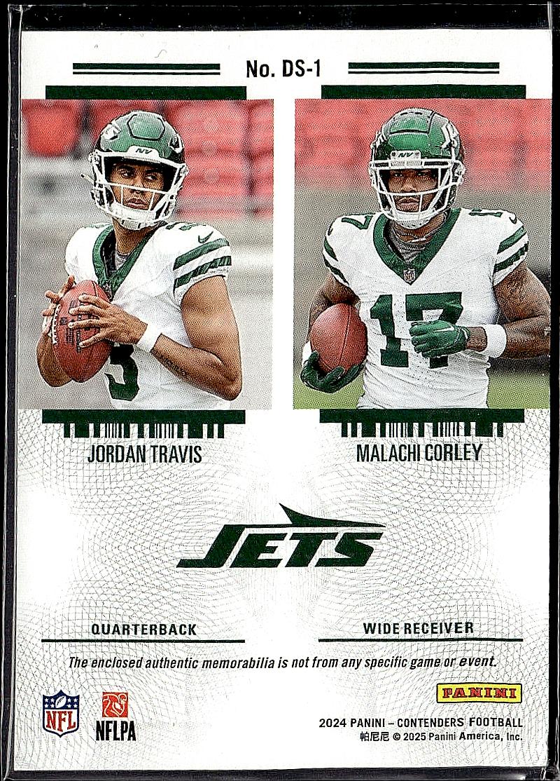 2024 Contenders Travis / i Corley Rookie Ticket Dual Swatches