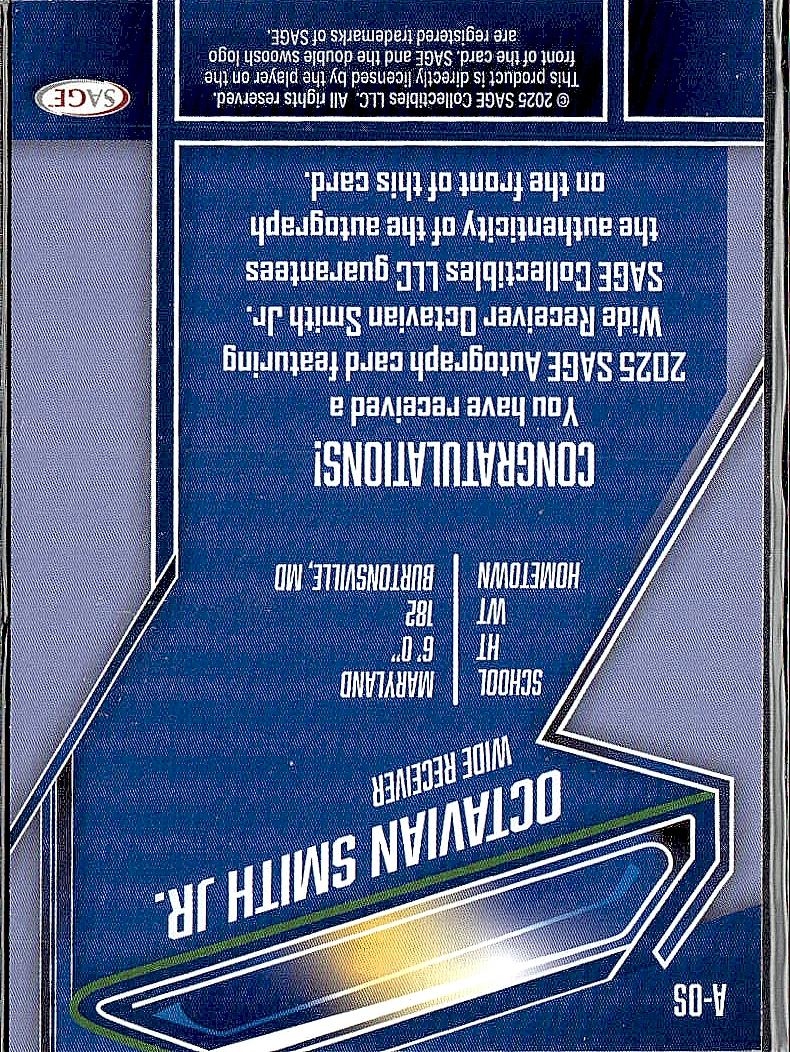 2025 sage Octavian Smith Jr. Auto
