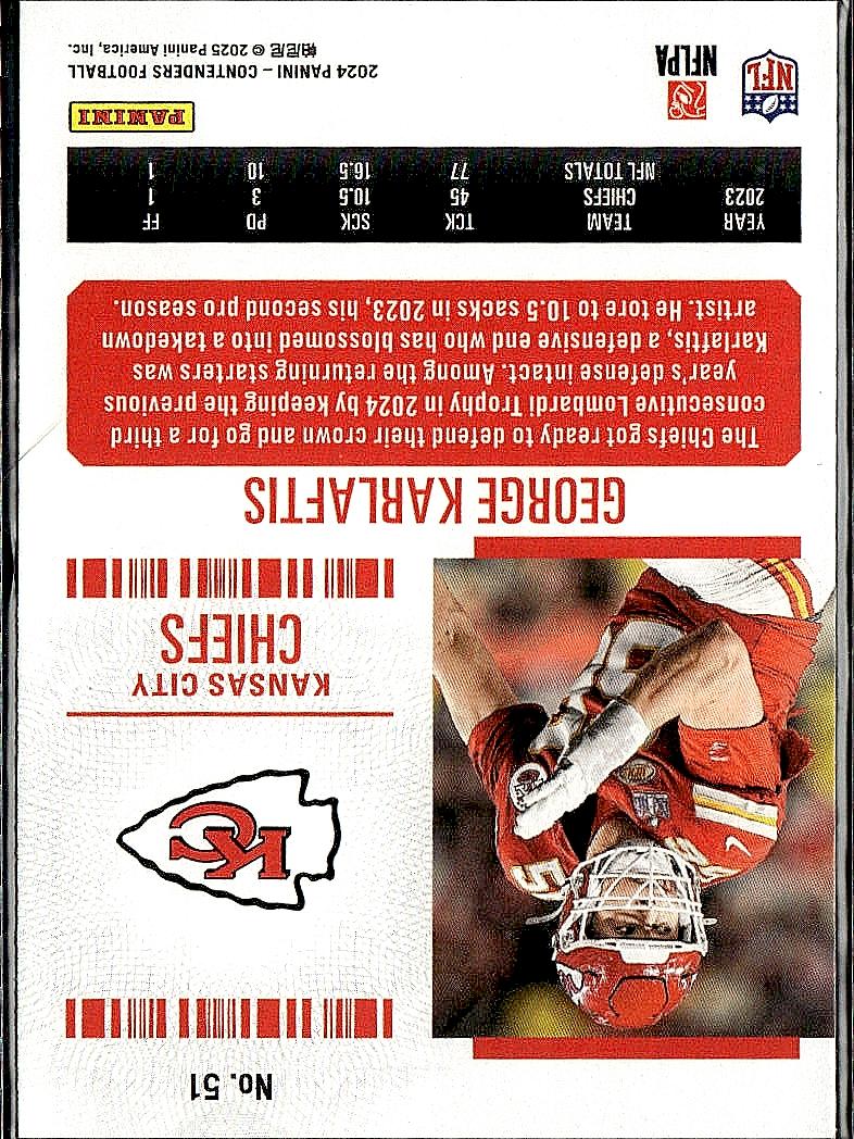 2024 Panini Contenders #51 George Karlaftis Retail