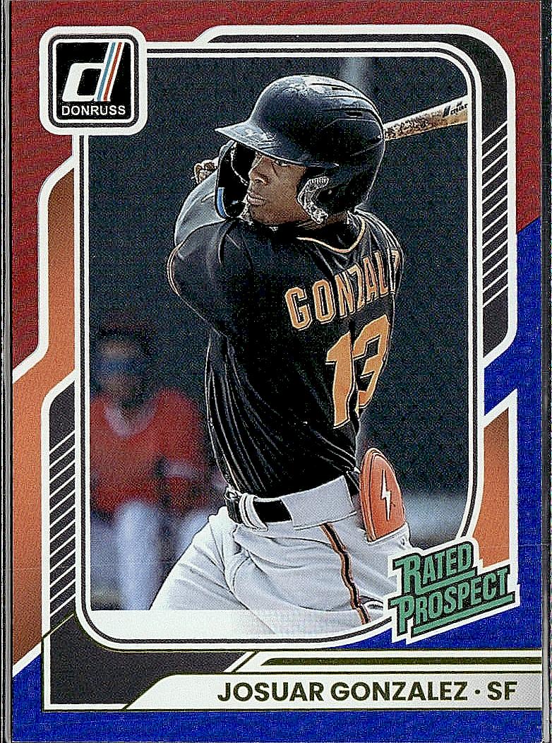 2026 Donruss #168 Josuar Gonzalez Red and Blue